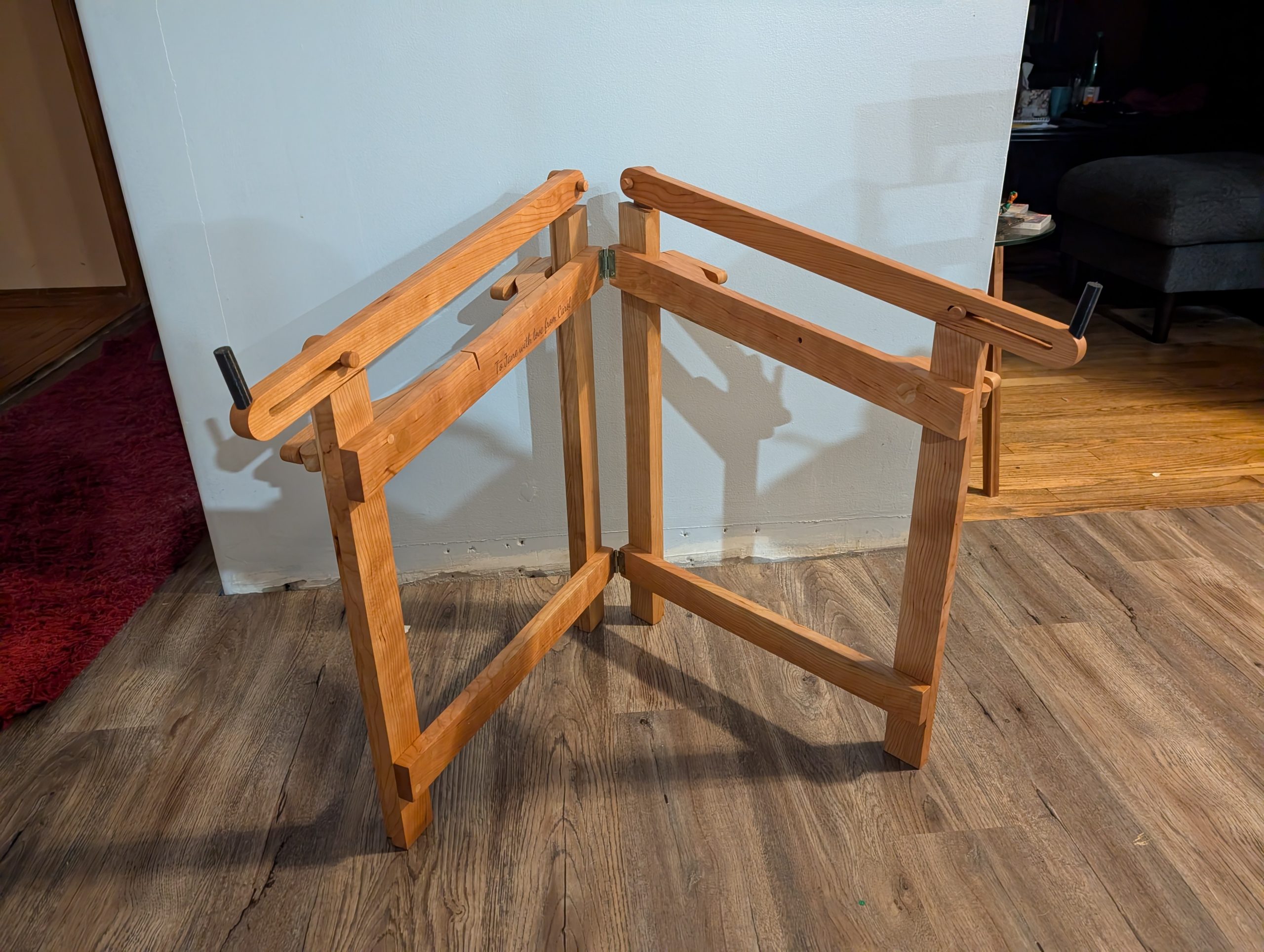 Cherry Hammer Dulcimer Stand