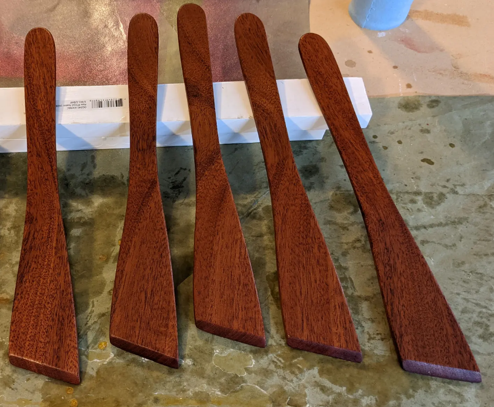 Mahogany Spatulas